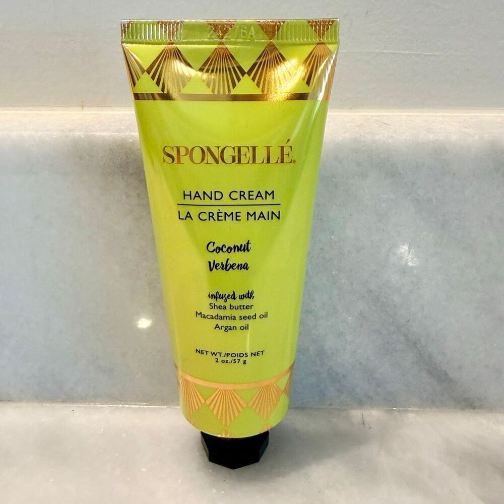NWT Spongelle Coconut Verbena La Creme Main Scent of The Tropics Hand Cream 2oz